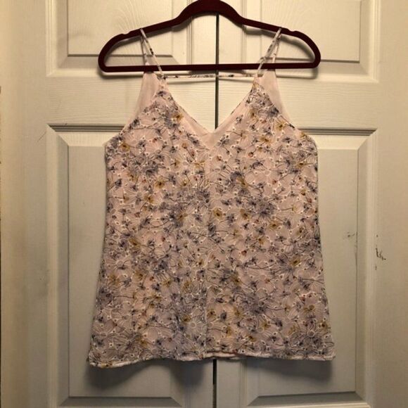 LOFT Eyelet Floral Embroidered Top - Picture 1 of 5